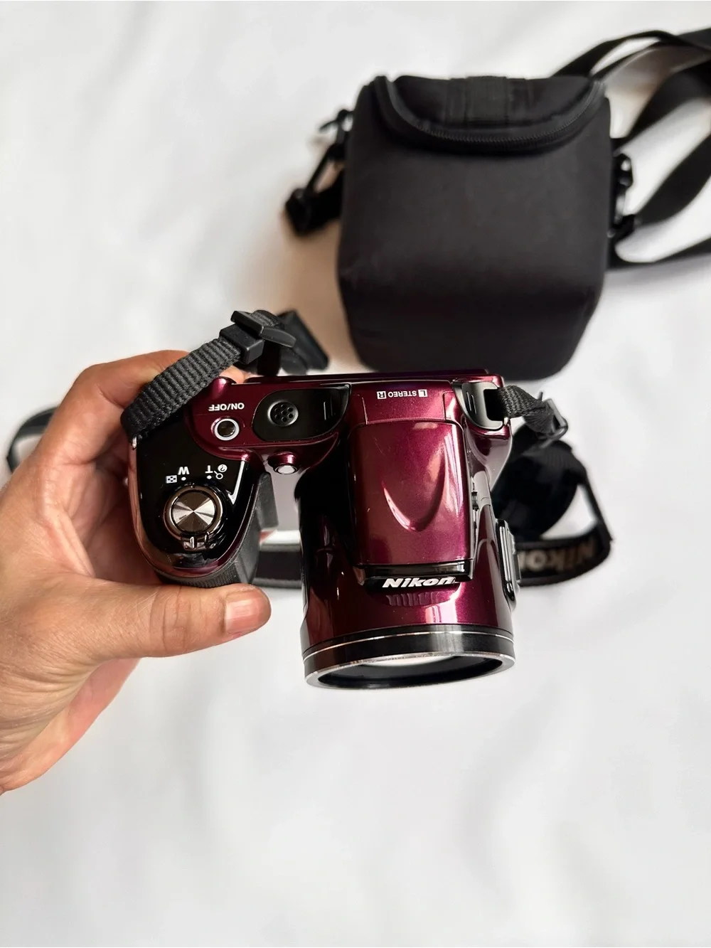 Nikon Digital Camera - Black and Deep Burgundy